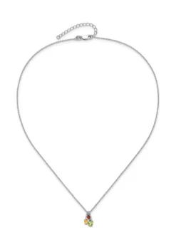 Best reviews of 👏 1.08 ct. t.w. Peridot, Citrine, Garnet and White Topaz Pendant with 18-Inch Cable Chain in Rhodium-Plated Sterling Silver by Belk & Co. ⭐ -DealsBelk & Co. Store Belk 20934