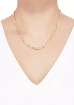 Top 10 ⌛ Glitter Chain Necklace in 14k Yellow Gold by Belk & Co. 😉 -DealsBelk & Co. Store Belk 20945