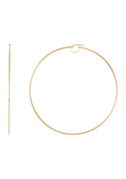 Buy ✨ Hoop Earrings in 10K Yellow Gold by Belk & Co. 💯