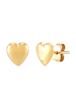Brand new 🔔 14K Yellow Gold Heart Stud by Belk & Co. 😉 -DealsBelk & Co. Store Belk 20989