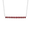 Deals 💯 1.8 ct. t.w. Created Ruby Bar Necklace in Sterling Silver by Belk & Co. ⌛