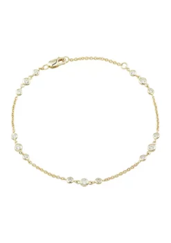 Brand new ⭐ 1/2 ct. t.w. Diamond Link Bracelet in 10K Yellow Gold by Belk & Co. 😍