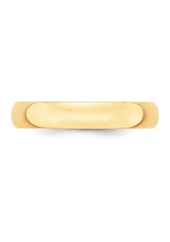 Wholesale 🎉 Men's 14K Yellow Gold 4 Millimeter Lightweight Half Round Band by Belk & Co. ⌛ -DealsBelk & Co. Store Belk 2107