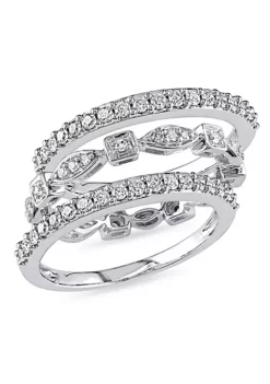 Top 10 🎁 3/4 ct. t.w. Diamond Vintage Anniversary and Eternity Band 3-Piece Set of Stacking Rings in 10K White Gold by Belk & Co. 🤩 -DealsBelk & Co. Store Belk 21087