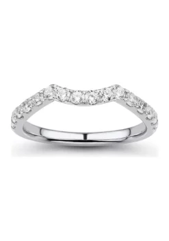 Best Pirce 👏 1/2 ct. t.w. Diamond Wedding Ring in 10K White Gold by Belk & Co. 😉