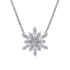 Coupon ⭐ 1/2 ct. t.w. Diamond Snowflake Necklace in 14K White Gold by Belk & Co. ✨