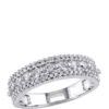 New ✔️ 1/2 ct. t.w. Princess and Round Diamond Anniversary Band in 10k White Gold by Belk & Co. 🔔