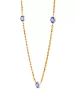 Brand new 👍 Created Sapphire Necklace in Gold Over Sterling Silver by Belk & Co. 😍 -DealsBelk & Co. Store Belk 21160
