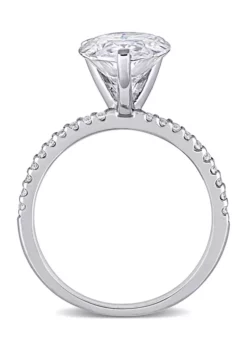 Cheapest ⭐ 4.2 ct. t.w. Created Moissanite Teardrop Engagement Ring in 10K White Gold by Belk & Co. 🌟 -DealsBelk & Co. Store Belk 21178