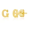 Wholesale 🛒 Letter G Stud Earrings in 14K Yellow Gold by Belk & Co. ✨