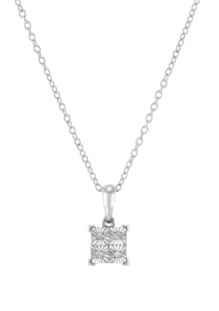 Best Pirce ✔️ 1/10 ct. t.w. Diamond Earrings and Pendant Necklace Set in Sterling Silver by Belk & Co. 🛒 -DealsBelk & Co. Store Belk 2122