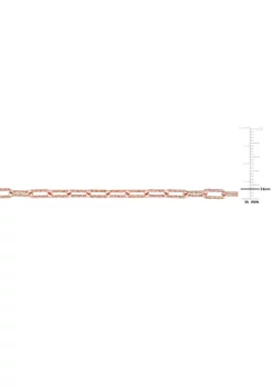 Brand new 👍 3.5MM Fancy Paper Clip Chain Necklace in 18k Rose Gold Plated Sterling Silver, 16" by Belk & Co. 🔥 -DealsBelk & Co. Store Belk 21239