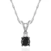 Cheapest ⌛ Black and White Diamond Pendant in 10k White Gold by Belk & Co. ✨
