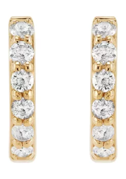 Cheap โจ 1/4 ct. t.w. Diamond Earrings in 10K Yellow Gold by Belk & Co. ๐