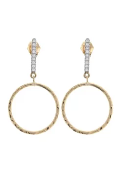Brand new 🛒 1/10 ct. t.w. Diamond Drop Earrings in 10K Yellow Gold by Belk & Co. 🧨 -DealsBelk & Co. Store Belk 21277