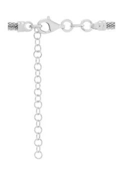 Discount 🧨 Bead on 3 Row Popcorn Chain Necklace in Sterling Silver by Belk & Co. ❤️ -DealsBelk & Co. Store Belk 21297
