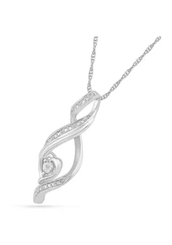 Cheap 🛒 Diamond Accent Sterling Silver Fashion Pendant Necklace by Belk & Co. ⭐ -DealsBelk & Co. Store Belk 21300