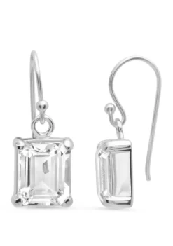Cheapest 🥰 5 ct. t.w. White Topaz Earrings in Sterling Silver by Belk & Co. 🌟