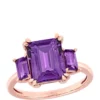 Discount 🛒 3.8 ct. t.w. Amethyst 3-Stone Ring by Belk & Co. 🌟