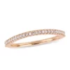 Outlet 🛒 1/7 ct. t.w. Diamond Wedding Band in 14K Rose Gold by Belk & Co. 😀