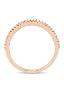 Outlet 🛒 1/7 ct. t.w. Diamond Wedding Band in 14K Rose Gold by Belk & Co. 😀 -DealsBelk & Co. Store Belk 21328