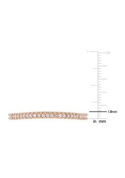 Outlet 🛒 1/7 ct. t.w. Diamond Wedding Band in 14K Rose Gold by Belk & Co. 😀 -DealsBelk & Co. Store Belk 21329
