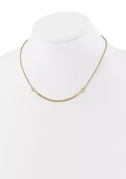 Deals 🧨 14K Yellow Gold Diamond Cut Multi Strand Accent with 1 Inch Extension Necklace by Belk & Co. ❤️ -DealsBelk & Co. Store Belk 21345
