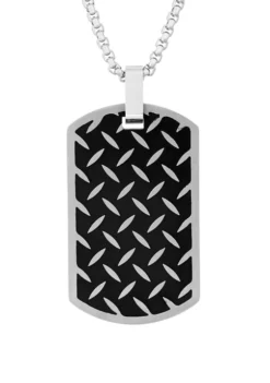 Cheap ๐ Stainless Steel ๐ถ Dog Tag Pendant by Belk & Co. ๐