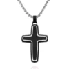 Brand new 👏 Men's Stainless Steel and Carbon Fiber Cross Pendant by Belk & Co. 😀