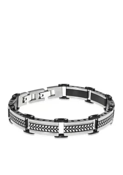Top 10 😀 Men's Stainless Steel Textured Bracelet by Belk & Co. ❤️