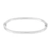 Outlet 💯 Half Oval Hinge Bangle in Sterling Silver by Belk & Co. 💯
