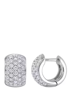 Best deal 🌟 2.14 ct. t.w. Diamond Dome Cluster Cuff Hoop Earrings in 18K White Gold by Belk & Co. 🔥 -DealsBelk & Co. Store Belk 21444