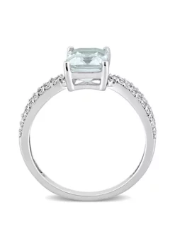 Promo ๐ฅ Octagon Aquamarine and 1/5 CT TW Diamond Crossover Ring in 14k White Gold by Belk & Co. ๐ฅ 8 Promo ๐ฅ Octagon Aquamarine and 1/5 CT TW Diamond Crossover Ring in 14k White Gold by Belk & Co. ๐ฅ -DealsBelk & Co. Store Belk 21449
