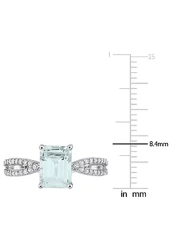 Promo ๐ฅ Octagon Aquamarine and 1/5 CT TW Diamond Crossover Ring in 14k White Gold by Belk & Co. ๐ฅ 9 Promo ๐ฅ Octagon Aquamarine and 1/5 CT TW Diamond Crossover Ring in 14k White Gold by Belk & Co. ๐ฅ -DealsBelk & Co. Store Belk 21450