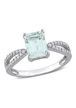 Promo ๐ฅ Octagon Aquamarine and 1/5 CT TW Diamond Crossover Ring in 14k White Gold by Belk & Co. ๐ฅ 11 Promo ๐ฅ Octagon Aquamarine and 1/5 CT TW Diamond Crossover Ring in 14k White Gold by Belk & Co. ๐ฅ -DealsBelk & Co. Store Belk 21452