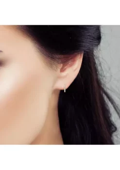 Outlet ⭐ Diamond Bar Earrings in 14K Yellow Gold by Belk & Co. ⌛ -DealsBelk & Co. Store Belk 21456