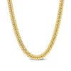 Cheap 😍 18k Yellow Gold Plated Sterling Silver 5.5mm Fancy Curb Link Chain Necklace by Belk & Co. 🌟