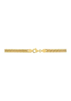 Cheap 😍 18k Yellow Gold Plated Sterling Silver 5.5mm Fancy Curb Link Chain Necklace by Belk & Co. 🌟 -DealsBelk & Co. Store Belk 21459