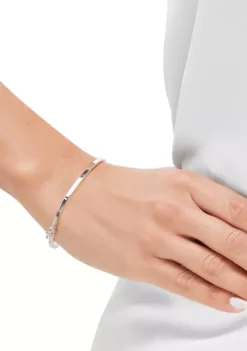 Outlet 💯 Half Oval Hinge Bangle in Sterling Silver by Belk & Co. 💯 -DealsBelk & Co. Store Belk 2146