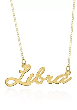 Best reviews of 🔥 10k Yellow Gold Libra Necklace by Belk & Co. 🥰
