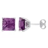 Discount 🌟 Lab Created 5.1 CT TGW Created Alexandrite Earrings Silver by Belk & Co. 🤩