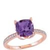 Promo 👏 1.75 ct. t.w. Amethyst, 1/10 ct. t.w. Diamond Accent Ring by Belk & Co. 😀