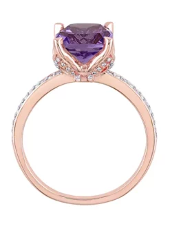 Promo 👏 1.75 ct. t.w. Amethyst, 1/10 ct. t.w. Diamond Accent Ring by Belk & Co. 😀 -DealsBelk & Co. Store Belk 21573