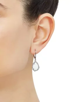 Brand new 🧨 Created Opal and White Topaz Earrings in Sterling Silver by Belk & Co. ⭐ -DealsBelk & Co. Store Belk 21587
