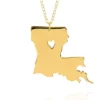 Discount 🔥 14k Yellow Gold Louisiana State Pendant by Belk & Co. 🔥