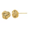Best Pirce 🔥 14K Yellow Gold Polished Triple Love Knot Post Earrings by Belk & Co. 🧨