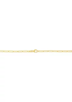Budget 🌟 14 Karat Yellow Gold Paperclip Bracelet by Belk & Co. 🧨 -DealsBelk & Co. Store Belk 2165