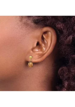 Wholesale ✨ 14K Yellow Gold 7-8mm Brown Rice Freshwater Cultured Pearl Dangle Post Earrings by Belk & Co. 👍 -DealsBelk & Co. Store Belk 21664