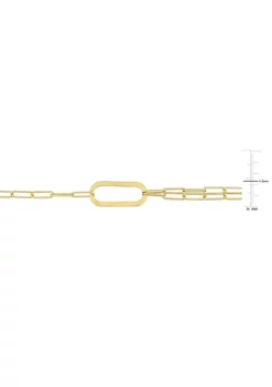 Hot Sale ❤️ Paperclip Chain Necklace in 18k Yellow Gold Plated Sterling Silver, 37" by Belk & Co. 🥰 -DealsBelk & Co. Store Belk 21753