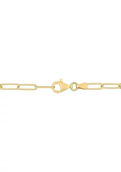 Hot Sale ❤️ Paperclip Chain Necklace in 18k Yellow Gold Plated Sterling Silver, 37" by Belk & Co. 🥰 -DealsBelk & Co. Store Belk 21754